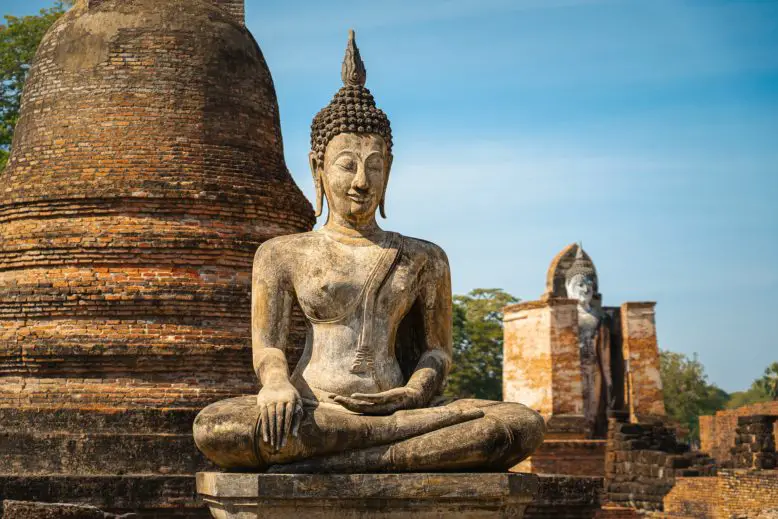 Budismo y la estatua de Buda en Thailandia