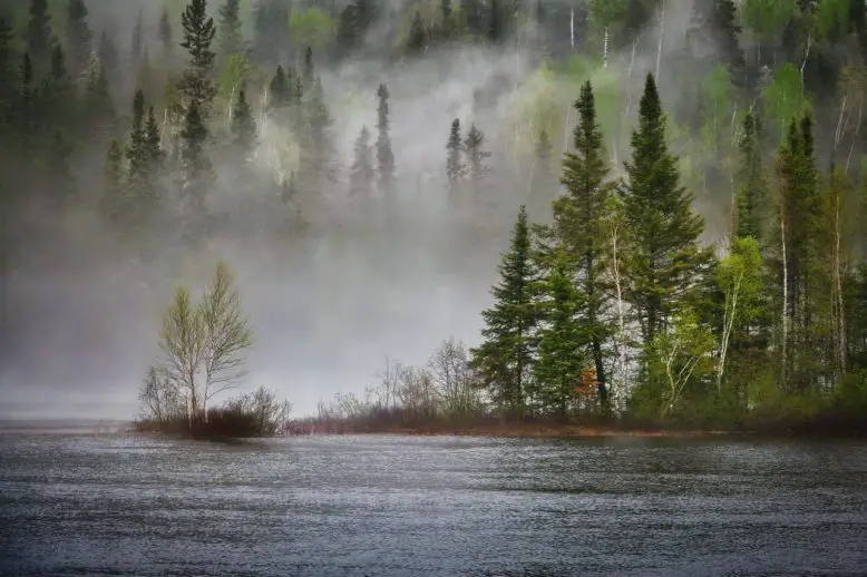 la niebla en un paisaje donde afecta el impacto ambiental